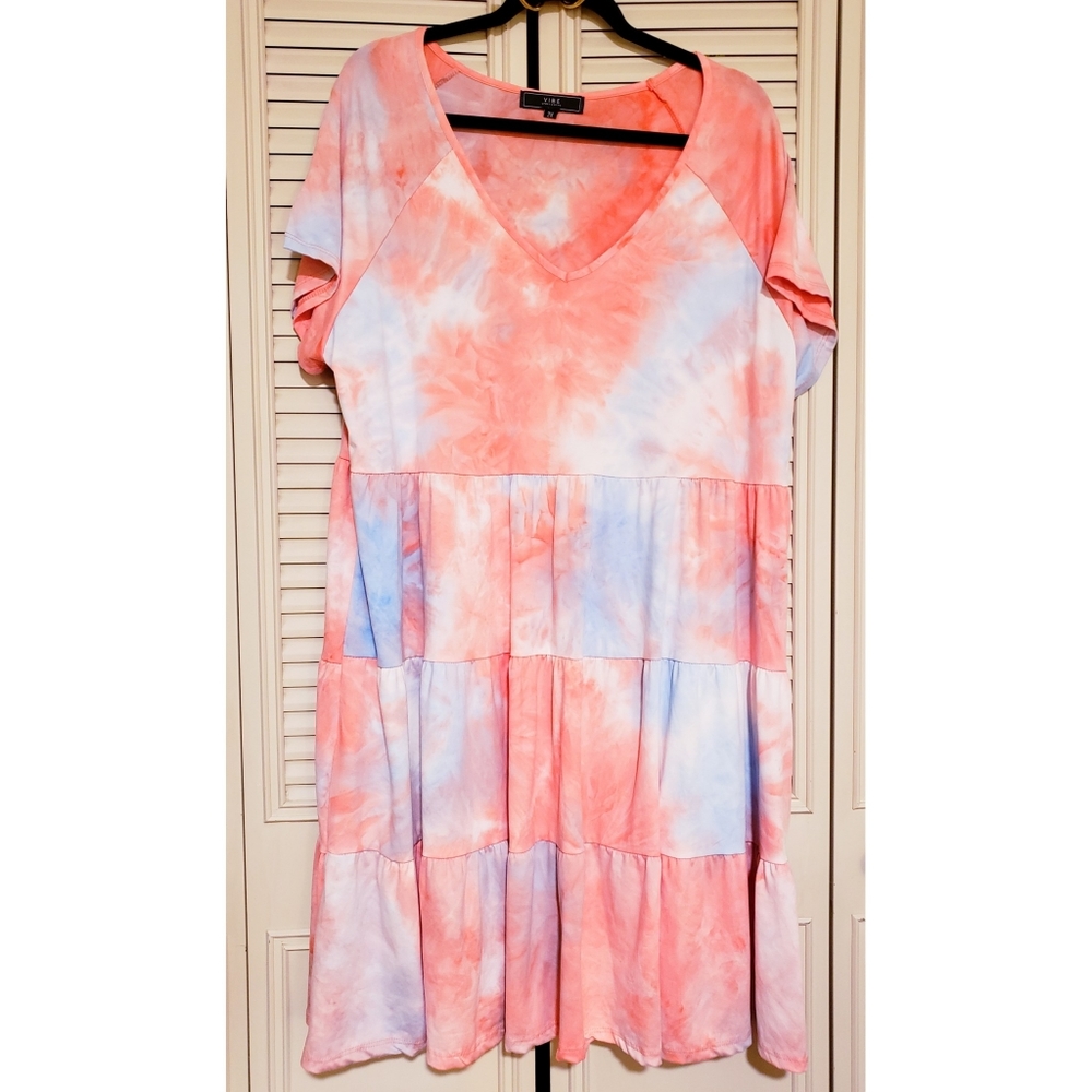 TIE DYE BABYDOLL DRESS